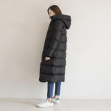 AYUNSUE Fashion Winter Down Jacket Women 90% Duck Down Coat Female Long Parka Elegant Jackets Hooded Ladies Outerwear WYQ798