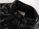 AYUNSUE 100% Genuine Leather Jackets Mens Sheepskin Coat Chaqueta Cuero Hombre Leather Jacket Motorcycle Coats Plus Size WXF046