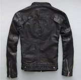 AYUNSUE 100% Genuine Leather Jackets Mens Sheepskin Coat Chaqueta Cuero Hombre Leather Jacket Motorcycle Coats Plus Size WXF046