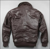 Avirex fly air force flight jacket Fat loose big yards S-XXL Wool Collar genuine leather jacket men Thick Sheepskin winter coats