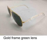 Aviator prescription sunglasses with diopter lens
