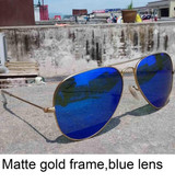 Aviator prescription sunglasses with diopter lens
