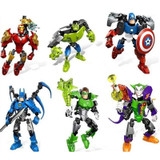Avengers Marvel DC Super Hero Building Blocks Bricks Kids Toys Iron Man Hulk Captain America Figures Toys Compatible LegoINGlys