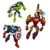 Avengers Marvel DC Super Hero Building Blocks Bricks Kids Toys Iron Man Hulk Captain America Figures Toys Compatible LegoINGlys
