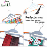 Avadoth Clothes Hanger Wet And Dry Anti-slip Plastic Hanger Coat Pants Rack Hangers For Blouses, Tank Tops, Scarves And Dresses