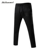 Autumu Mens Joggers Pants Black Drawstring Men's Trousers Fitness Blue Light Grey Sweatpants Men Casual Pants Plus Size