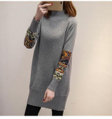 Autumn/Winter Turtleneck Pullover Women's Sweaters Loose Warm Knit Sweater Large size Casual Long-sleeved Sweater Lady Shirt 4XL
