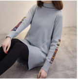 Autumn/Winter Turtleneck Pullover Women's Sweaters Loose Warm Knit Sweater Large size Casual Long-sleeved Sweater Lady Shirt 4XL