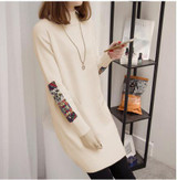 Autumn/Winter Turtleneck Pullover Women's Sweaters Loose Warm Knit Sweater Large size Casual Long-sleeved Sweater Lady Shirt 4XL