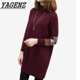 Autumn/Winter Turtleneck Pullover Women's Sweaters Loose Warm Knit Sweater Large size Casual Long-sleeved Sweater Lady Shirt 4XL