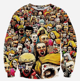 Autumn/winter new sweatshirt men's fashion 3D sweatshirt novelty gun clown printing sudaderas Men hoodies pullovers Sweatshirts