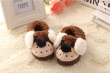 Autumn/Winter Kids Baby Cotton Slippers Home Shoes Children Girls/Boys Indoor Slipper Warm Cute Cartoon Toddler Baby Shoes
