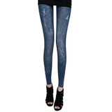 Autumn Women Vintage Jeans Tights Pants Tight Stretch Skinny Denim Leggings Trouser Autumn Women Vintage Jeans Tights Pants Tight Stretch Skinny Denim Leggings Trouser