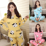 Autumn Women Pajamas Suits Indoor Cartoon Clothing Home Suit Sleepwear Long Sleeve Pyjamas Sets Autumn Women Pajamas Suits Indoor Cartoon Clothing Home Suit Sleepwear Long Sleeve Pyjamas Sets