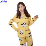 Autumn Women Pajamas Suits Indoor Cartoon Clothing Home Suit Sleepwear Long Sleeve Pyjamas Sets Autumn Women Pajamas Suits Indoor Cartoon Clothing Home Suit Sleepwear Long Sleeve Pyjamas Sets