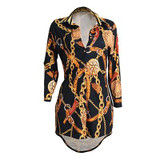 Autumn Women Long Sleeve Blouses And Shirts Pineapple Print Brand Long Tops Button Blusas Femininas Elegant Vintage OL shirts