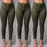 Autumn Women Jeans Pencil Stretch Casual Zipper Denim Skinny Jeans Pants High Waist Jeans Trousers