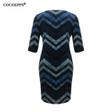 Autumn Women Fashion Big Sizes Boho Dresses Sexy Ladies Office dress Printed 6xl Plus Size Bodycon Dresses Party Dress Vestidos