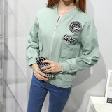 autumn women fashion Casual Korea Harajuku wind loose thin long-sleeved cardigan jacket for Students