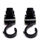 COZIME 2pcs Baby Pushchair Pram Stroller Buggy Hanger Trolley Carabiner Clip Rotatable Hook Pushchair Hanging Carrier Holder
