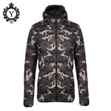 COUTUDI Campera Hombre Invierno 2016 Men Winter Coat Revisible Camouflage Thick Parkas Mens Down Jackets Windbreaker Blue Jacket