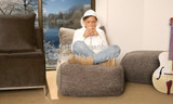 Cover only  No Filler - Outdoor and indoor living room bean bag furniture sofa set - Portable beanbag chairs with foot prouf set