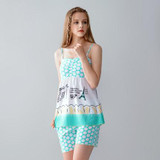 Couples Cotton Pajamas Women Or Men's Short-sleeved Cotton Household Suit Sleepwear