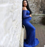 Couple maternity photography props Maternity gown Lace Maternity Dress Fancy shooting photo Any season pregnant dress Plus