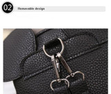COUGINM New Mini Backpack Female Bag Quality PU Leather Women Backpacks Korean Version Of Cute Ears Sweet Bowknot College Style