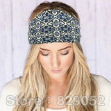 Cotton Wide Turban Headbands for Women Boho Elastic Headwrap Hair Bands workout Headband Flower Bandage Headwear Accessories