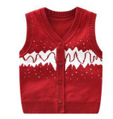 Cotton V-Neck Baby Vest Boys Girls Spring Autumn Kids Sweater Vest Infant Coats For Girls 2017 Fashion Baby Boys Clothing
