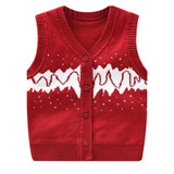 Cotton V-Neck Baby Vest Boys Girls Spring Autumn Kids Sweater Vest Infant Coats For Girls 2017 Fashion Baby Boys Clothing