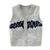 Cotton V-Neck Baby Vest Boys Girls Spring Autumn Kids Sweater Vest Infant Coats For Girls 2017 Fashion Baby Boys Clothing