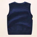 Cotton V-Neck Baby Vest Boys Girls Spring Autumn Kids Sweater Vest Infant Coats For Girls 2017 Fashion Baby Boys Clothing