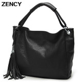 2017 High Quality First Layer Genuine Cow Leather Handbag Women Ladies Shoulder Crossbody Messenger Tote Bag White/ Black/Coffee