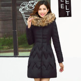 2017 High quality Down jackets Winter Jackets New Slim Warm Down jackets Women Hooded Medium long Female Elegant Coat F1396