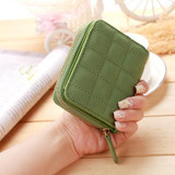 2017 High Capacity Fashion Women Wallets Short Dull Polish PU Leather Wallet Female Zipper Clutch Coin Purse Ladies Gift