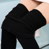 2017 hat High Waist Winter Warm Leggings Women Elastic Velvet Slim Stretch Thick Female ankle Leggings Fleece Lined Thermal