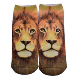 2017 Harajuku Style 3D Print Socks Womens Socks Top Cotton Fashion Cute Kawaii Animal Unisex Low Cut Ankle Socks