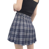 2017 harajuku skirts womens korean summer style new plaid pleated skirt rock kawaii high waist fashion women clothing