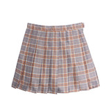 2017 harajuku skirts womens korean summer style new plaid pleated skirt rock kawaii high waist fashion women clothing
