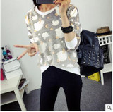 2017 Harajuku Panda beautiful Harajuku women fashion winter flannel high quality sweater cute printing sweater