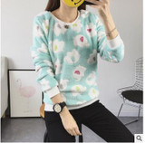 2017 Harajuku Panda beautiful Harajuku women fashion winter flannel high quality sweater cute printing sweater