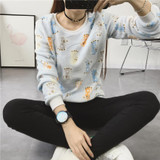 2017 Harajuku Cute panda harajuku hoody sweatshirt for Women Fashion spring winter high quality Flannel pullover tops
