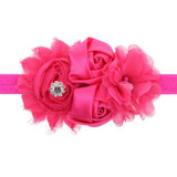 2017 Hair Bands Accessories Lovely Kids Girls Lace Sunflower Two Rose Flowers Pearl Rhinestone Hairband Headband