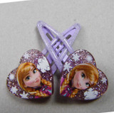 2017 Girls 2pcs/lot Elsa &amp; Anna Princess Headwear Hair Claws Fashion Cartoon Accessories Clip Hairpins Hairclips