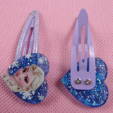 2017 Girls 2pcs/lot Elsa &amp; Anna Princess Headwear Hair Claws Fashion Cartoon Accessories Clip Hairpins Hairclips
