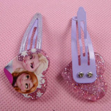 2017 Girls 2pcs/lot Elsa &amp; Anna Princess Headwear Hair Claws Fashion Cartoon Accessories Clip Hairpins Hairclips