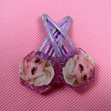 2017 Girls 2pcs/lot Elsa &amp; Anna Princess Headwear Hair Claws Fashion Cartoon Accessories Clip Hairpins Hairclips