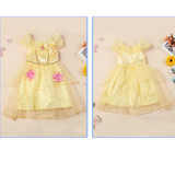 2017 Girls Dress Cinderella Costume for Kids Rapunzel Belle Sofia Princess Dress Children Party Dress Cosplay Costume Vestidos